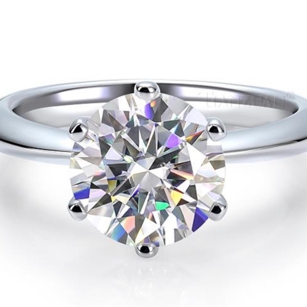 🌹RING MOISSANITE 3.0ct 🌹certified
